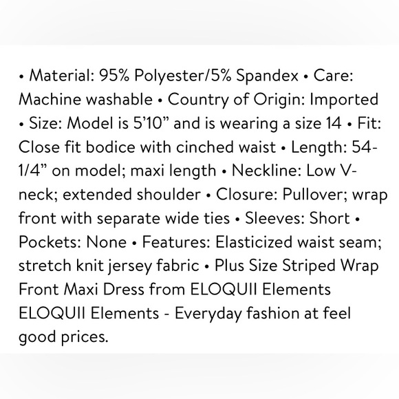 💜 ELOQUII Elements Women's Plus Size Wrap Front
Maxi Dress - Picture 7 of 7